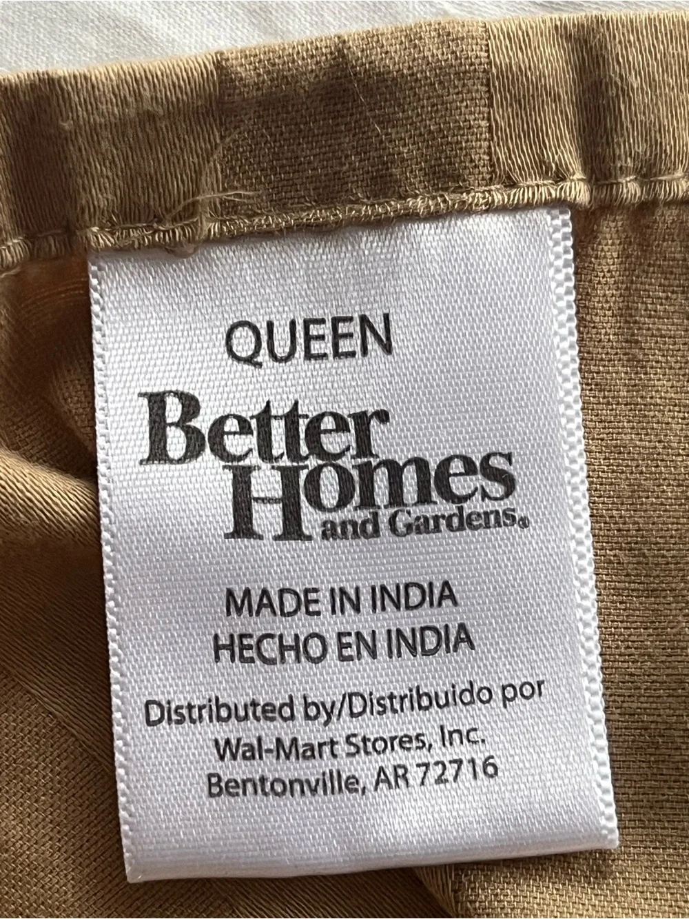 Better Homes And Gardens Sand Stripe Queen flat sheet